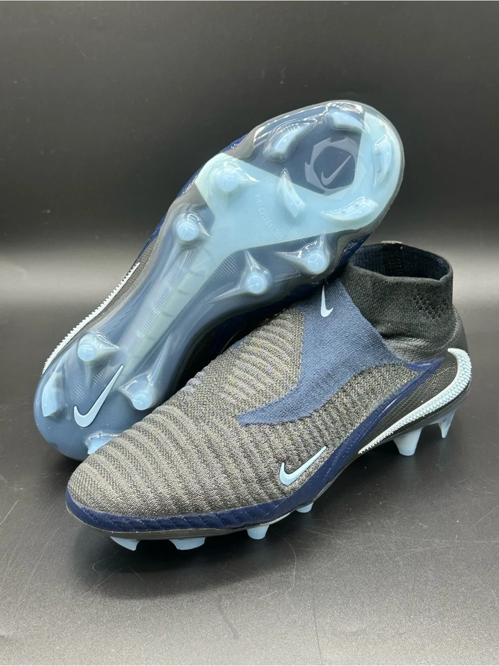 Nike Phantom 6 High Elite FG Shadow Pack Black Blue HJ2147-003 Mens Size 9